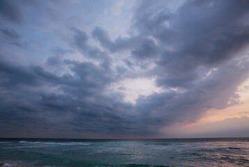 Storm in ocean