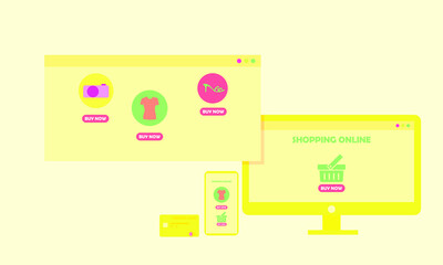 Fototapeta premium shopping oline