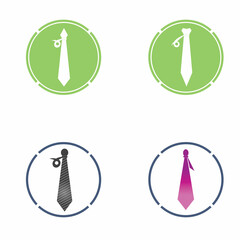 Necktie vector icon