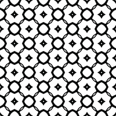 Naklejka premium Vector monochrome pattern, Abstract texture for fabric print, card, table cloth, furniture, banner, cover, invitation, decoration, wrapping.seamless repeating pattern.Black and white color.