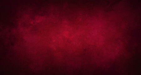 Red watercolor background texture paint, vintage painting with splash in elegant dark red, for website banner design, christmas or valentine concept