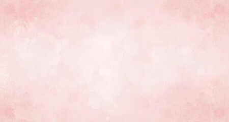 Fototapeta na wymiar Pink watercolor effect stains, Paint splatter grunge background texture in elegant pink, for website banner design, christmas or valentine concept