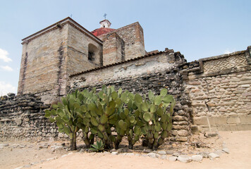 Zapotec ancient ruins at Mitla in Oaxaca, Mexico