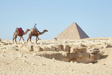 The Pyramid of Menkaure at Giza, Egypt