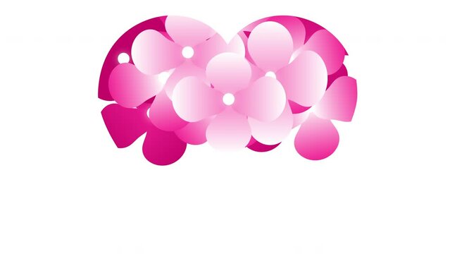 紫陽花とハート