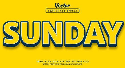 Editable text effect, Success text with modern style with color yellow and blue