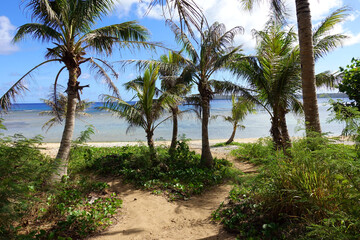 Obraz na płótnie Canvas Micro beach and around in Saipan, Mariana islands