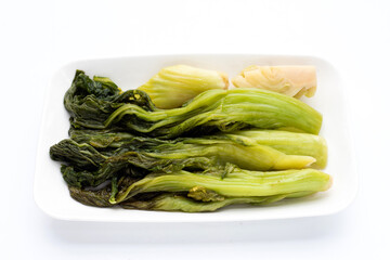 Pickled cabbage, Mustard Greens. Thai food style