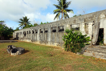 Fototapeta na wymiar Old Japanese Jail in Saipan, Mariana islands