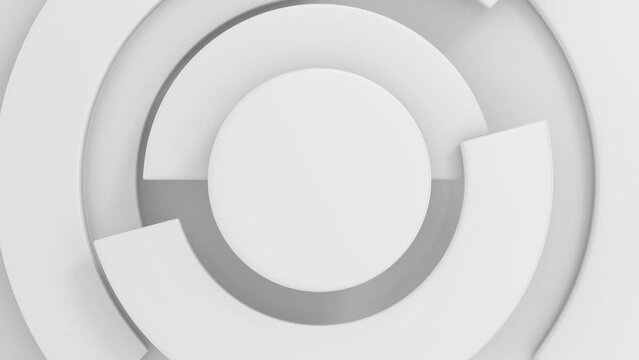 abstract background. circle parts rotation. 3D render