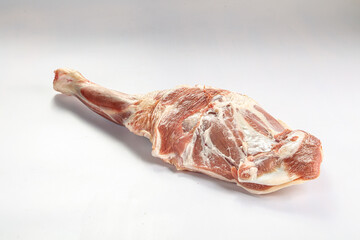 Raw lamb leg for cooking