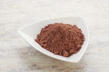Natural organic cocoa powder for culinary