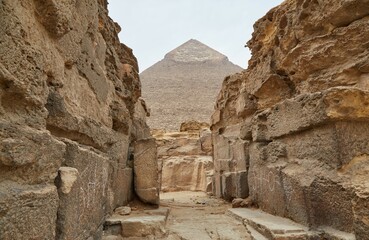 The Pyramid of Khafre at Giza, Egypt