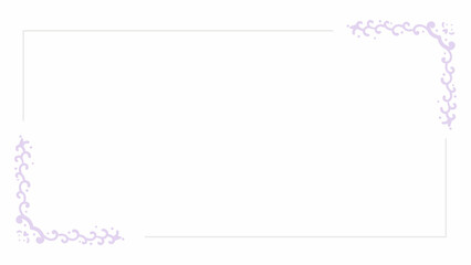 Obraz premium rectangle frame with elements drawing design, vector background