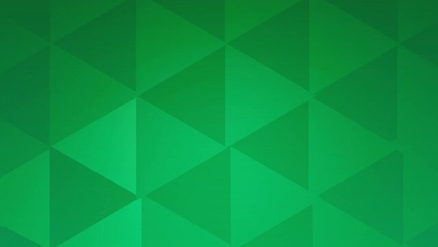 Green colored low poly geometric transition element luma matte transition in 4K UHD.