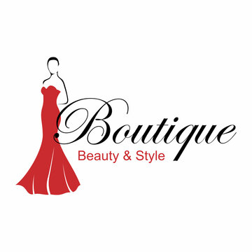 fashion boutique vector logo