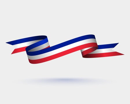 The flag of France wavy, poster concept, card, banner, background design