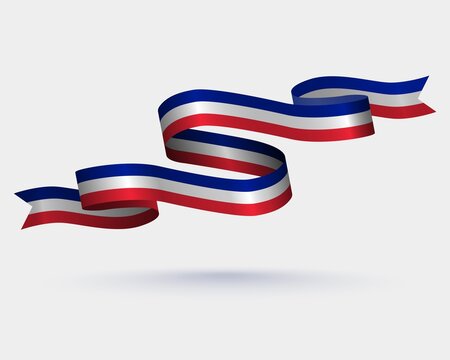 The flag of France wavy, poster concept, card, banner, background design
