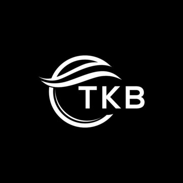 TKB letter logo design on black background. TKB  creative initials letter logo concept. TKB letter design.
