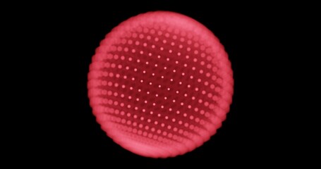 3d sphere wireframe depth of field