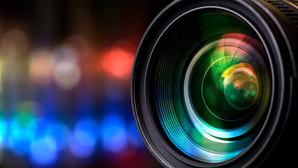 Camera lens - obrazy, fototapety, plakaty