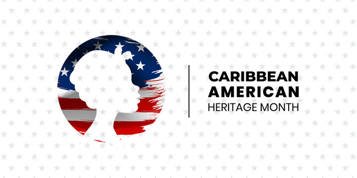 Caribbean American Heritage Month concept. Template for background, banner, card, poster with text inscription. Vector illustration