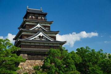 広島城　望遠(広島県広島市)