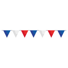 Obraz premium france flag in garlands
