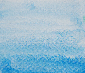 Abstract background and texture pattern blue a color flow on white background, Illustration watercolor hand draw and painted on paper