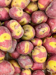 potato fruit market store healthy meal food snack on the table copy space food background rustic top view