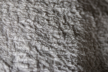 Close up of white towel