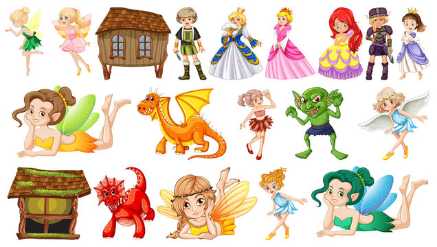 Different characters in fairytale