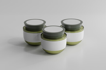 Glass Cosmetic Jar