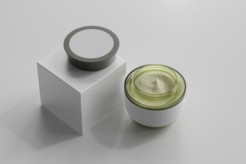 Glass Cosmetic Jar