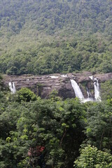 Athirappilly twin Water Falls, a tourist destination in kerala, india