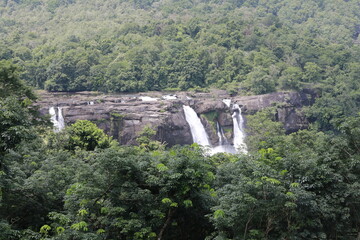 Athirappilly twin Water Falls, a tourist destination in kerala, india