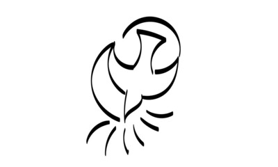 Biblical Symbol. Christian Line icon. use as book clipart, stationery, Office stationery. Printable coloring page for kids.