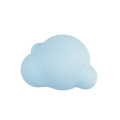 fluffy clouds in the sky. 3D illustration.