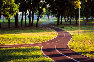 running path in the park