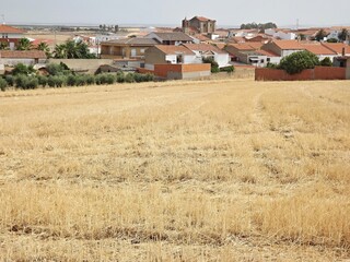 Fototapeta na wymiar Typical village view in the Extremadura - La Coronada Spain 