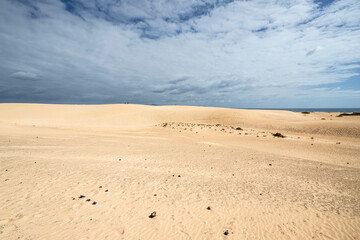 Dune of Corralejo in Fuerteventura, Spain.