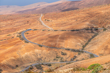 Landscapes of Fuerteventura, Spain.