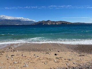 Krk island coastline near Baska