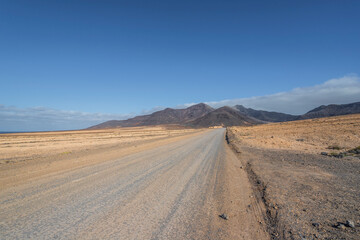 Fototapeta na wymiar Landscapes of Fuerteventura, Spain.
