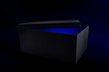 black box with light