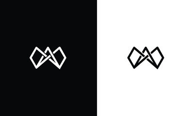 m a ma am initial logo design vector graphic idea creative