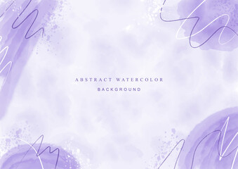 Hand painted watercolor abstract background vector
