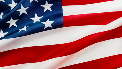 American flag flying for Memorial Day