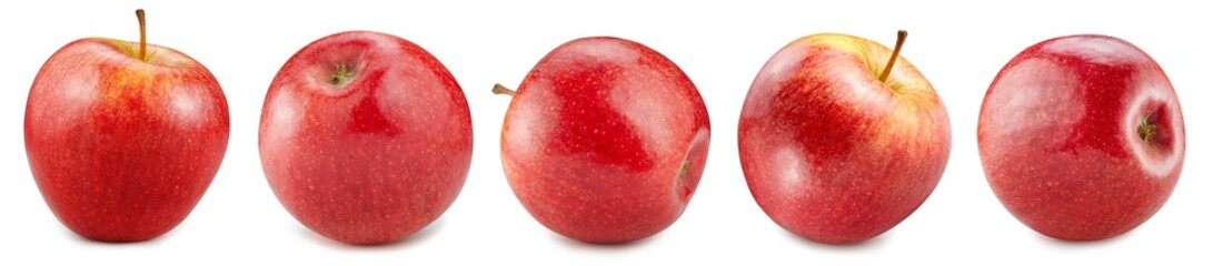 Red apple isolated on white background