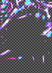 Glow Twinkle Background Transparent Vector. Glare Gloss Card. Violet Fall Texture. Shine Shiny. Spot Gleam Template.